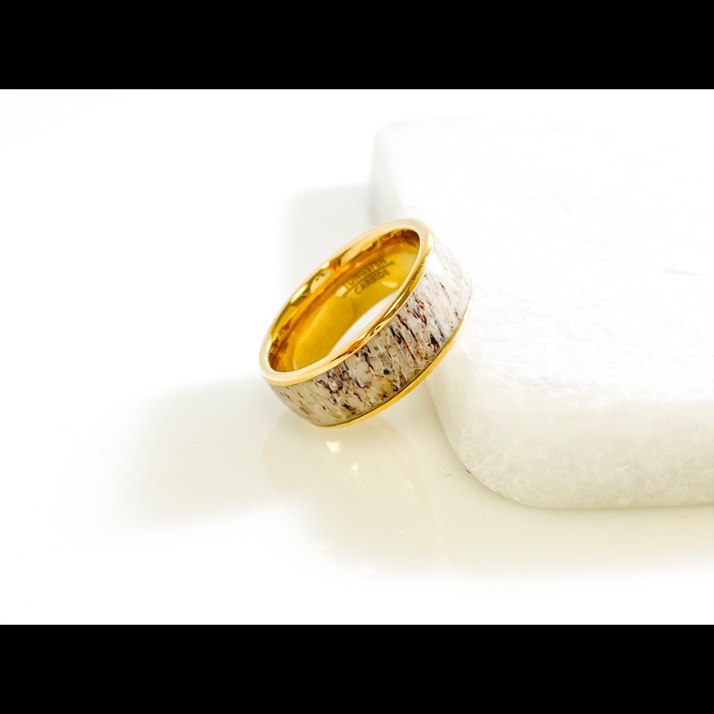 Tungsten carbide wedding ring